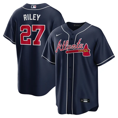 Men's Nike Austin Riley Navy Atlanta Braves Alternate Replica Jersey