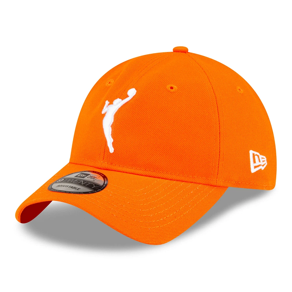 Men's New Era  Orange WNBA Core Logo 9TWENTY Adjustable Hat