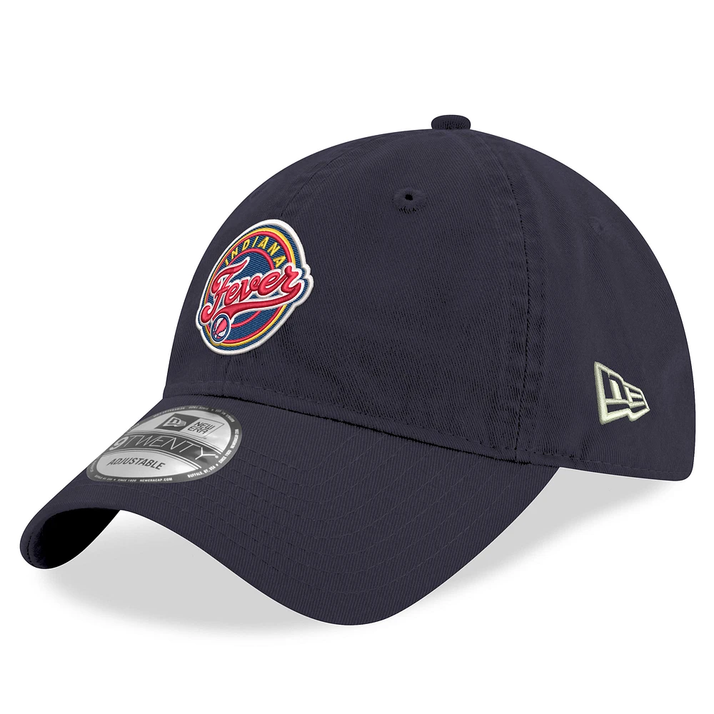 Men's New Era  Navy Indiana Fever Core Logo 9TWENTY Adjustable Hat