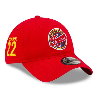 Men's New Era Caitlin Clark Red Indiana Fever Core Logo 9TWENTY Adjustable Hat