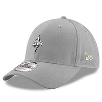 Men's New Era  Gray Las Vegas Aces Primary Logo 9FORTY Adjustable Hat