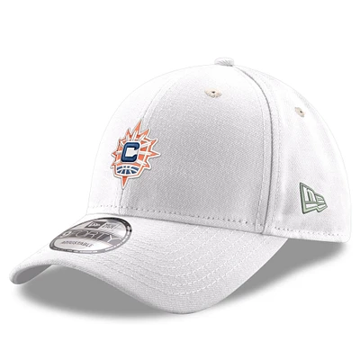 Men's New Era  White Connecticut Sun Primary Logo 9FORTY Adjustable Hat