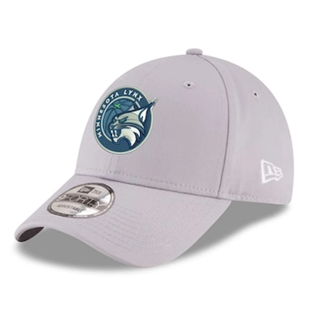 Men's New Era  Gray Minnesota Lynx Primary Logo 9FORTY Adjustable Hat