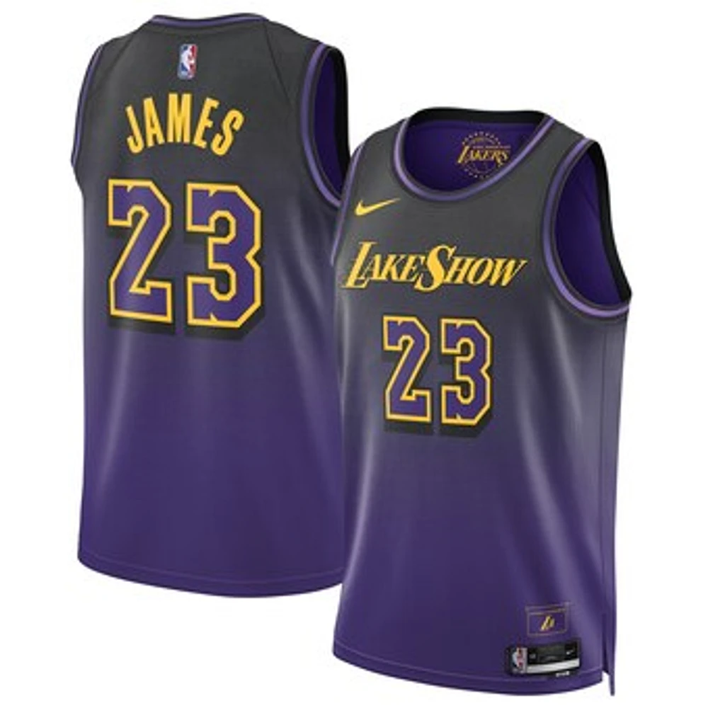 Unisex Nike LeBron James Purple Los Angeles Lakers 2024/25 Swingman Player Jersey - City Edition