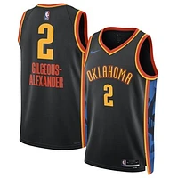 Unisex Nike Shai Gilgeous-Alexander Black Oklahoma City Thunder 2024/25 Swingman Player Jersey - Edition