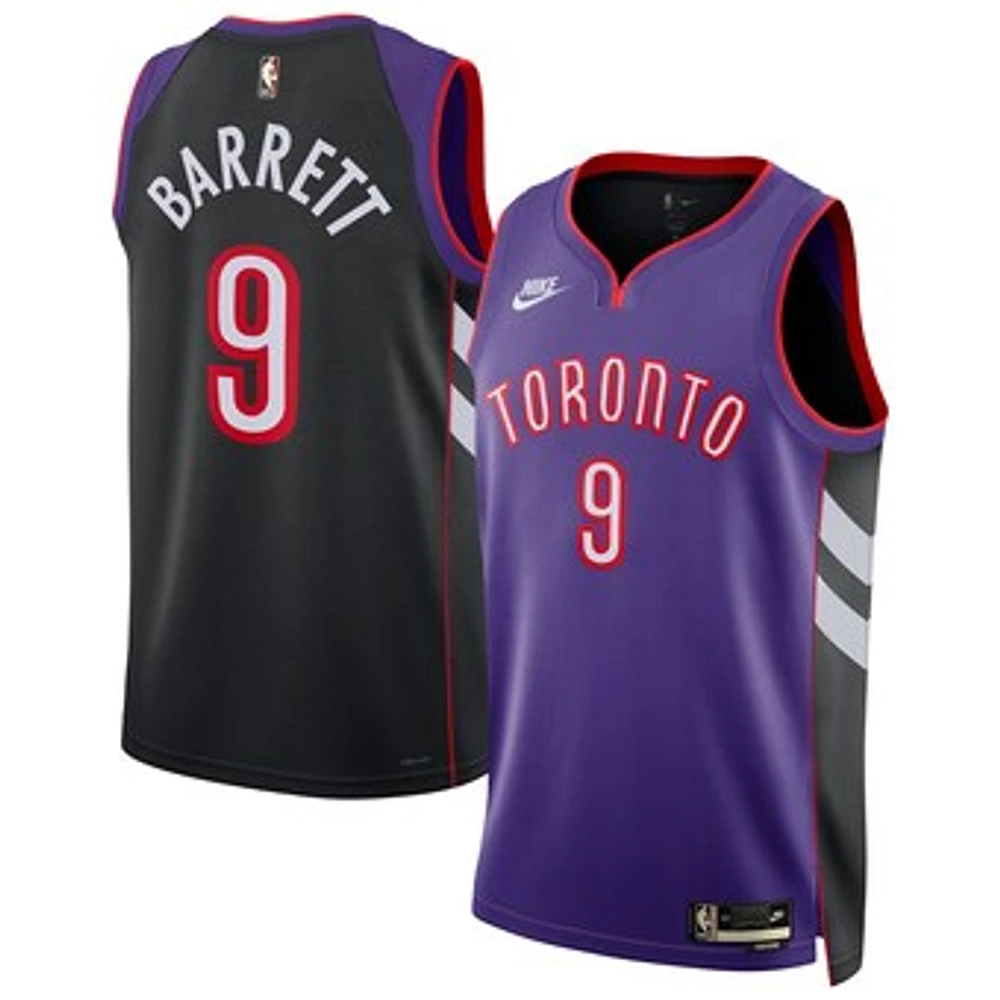 Men's RJ Barrett Purple Toronto Raptors Hardwood Classic Swingman Player Jersey