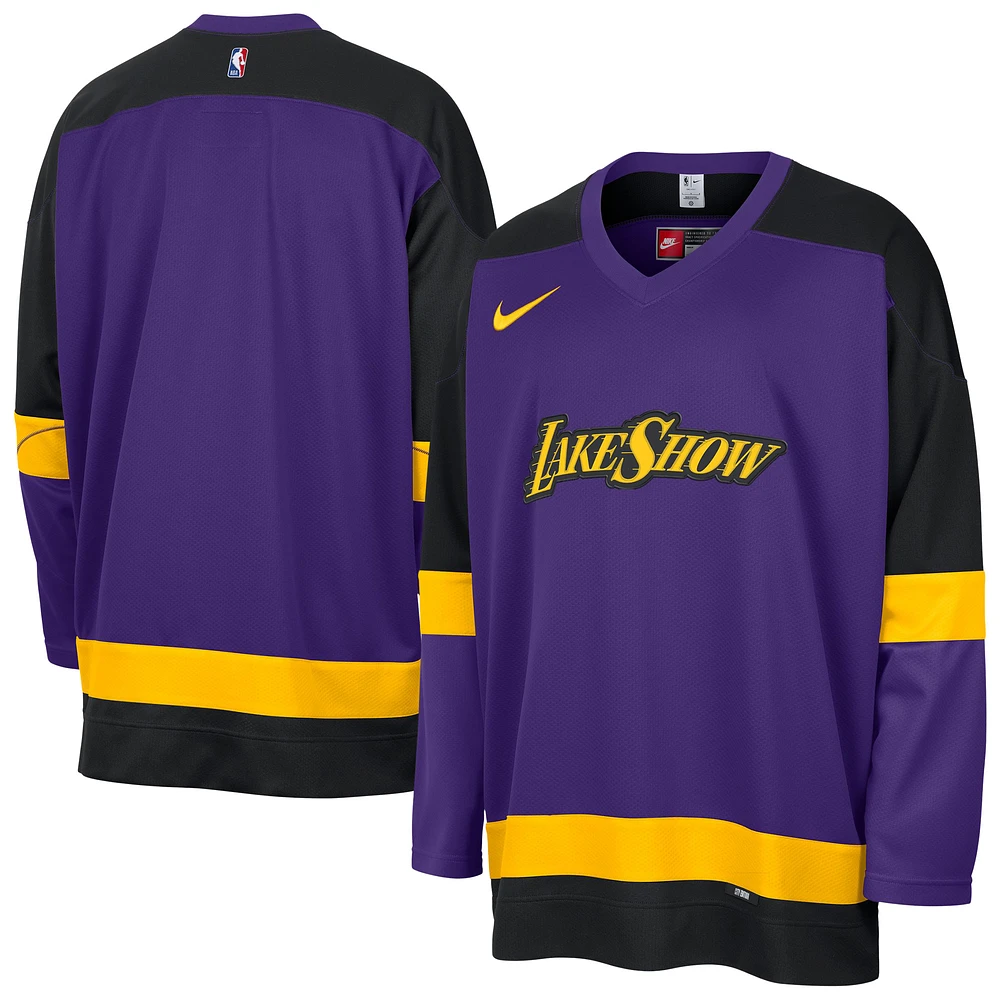 Men's Nike Purple Los Angeles Lakers 2024/25 City Edition Fashion Hockey Jersey