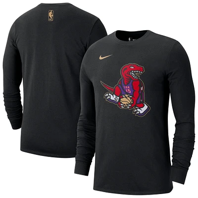 Men's Nike Black Toronto Raptors 2024/25 City Edition Long Sleeve T-Shirt