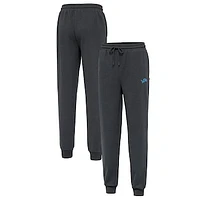 Men's Antigua Heather Charcoal Detroit Lions Idol Jogger Pants