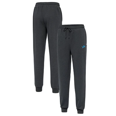 Men's Antigua Heather Charcoal Detroit Lions Idol Jogger Pants