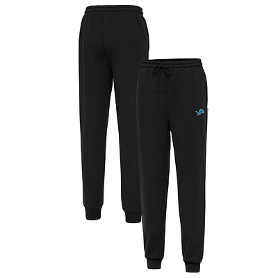 Men's Antigua Black Detroit Lions Idol Jogger Pants