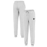 Men's Antigua Heather Gray Las Vegas Raiders Idol Jogger Pants