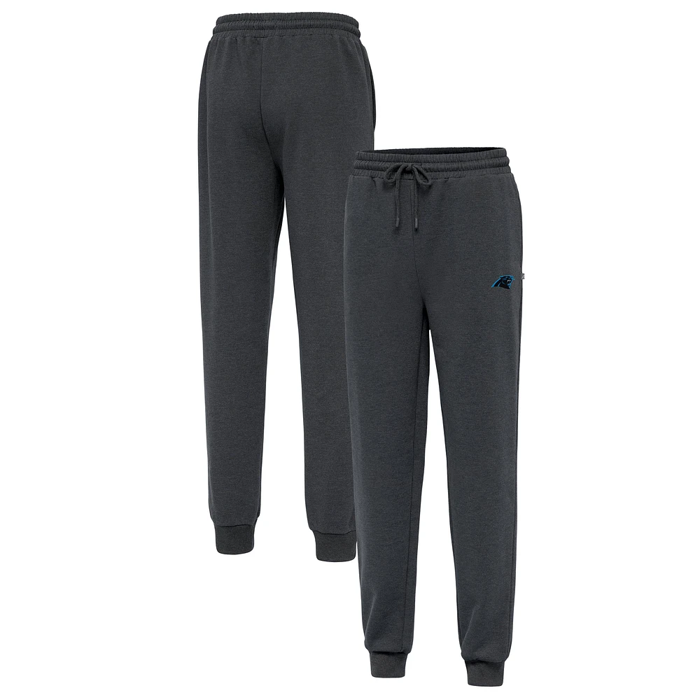 Men's Antigua Heather Charcoal Carolina Panthers Idol Jogger Pants