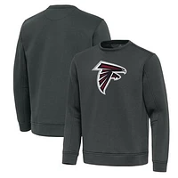 Men's Antigua Pewter Atlanta Falcons Relevant Lightweight Pullover Sweatshirt