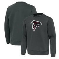 Men's Antigua Pewter Atlanta Falcons Relevant Lightweight Pullover Sweatshirt
