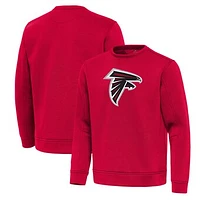 Men's Antigua Red Atlanta Falcons Relevant Lightweight Pullover Sweatshirt