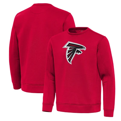 Men's Antigua Red Atlanta Falcons Relevant Lightweight Pullover Sweatshirt