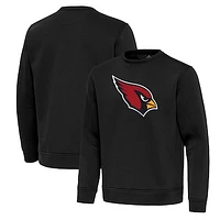 Men's Antigua Black Arizona Cardinals Relevant Lightweight Pullover Sweatshirt