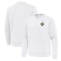 Men's Antigua New Orleans Saints Relevant Lightweight Pullover Sweatshirt
