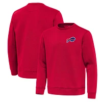 Men's Antigua Red Buffalo Bills Relevant Lightweight Pullover Sweatshirt
