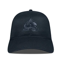 Men's Levelwear Colorado Avalanche Matrix Nightfall Blackout Patch Unstructured Adjustable Hat