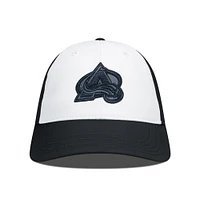 Men's Levelwear Black/White Colorado Avalanche Endure Nightfall Blackout Patch Unstructured Flex Hat