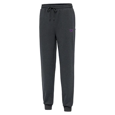 Men's Antigua Heather Charcoal Washington Huskies Idol Jogger Pants