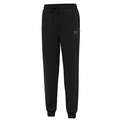 Men's Antigua Black Washington Huskies Idol Jogger Pants