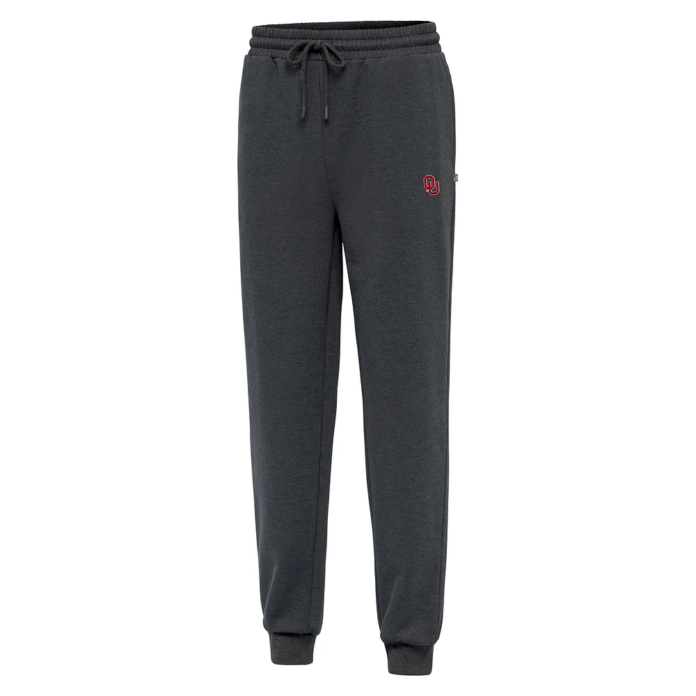 Men's Antigua Heather Charcoal Oklahoma Sooners Idol Jogger Pants