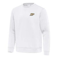 Men's Antigua Purdue Boilermakers Relevant Lightweight Pullover Sweatshirt