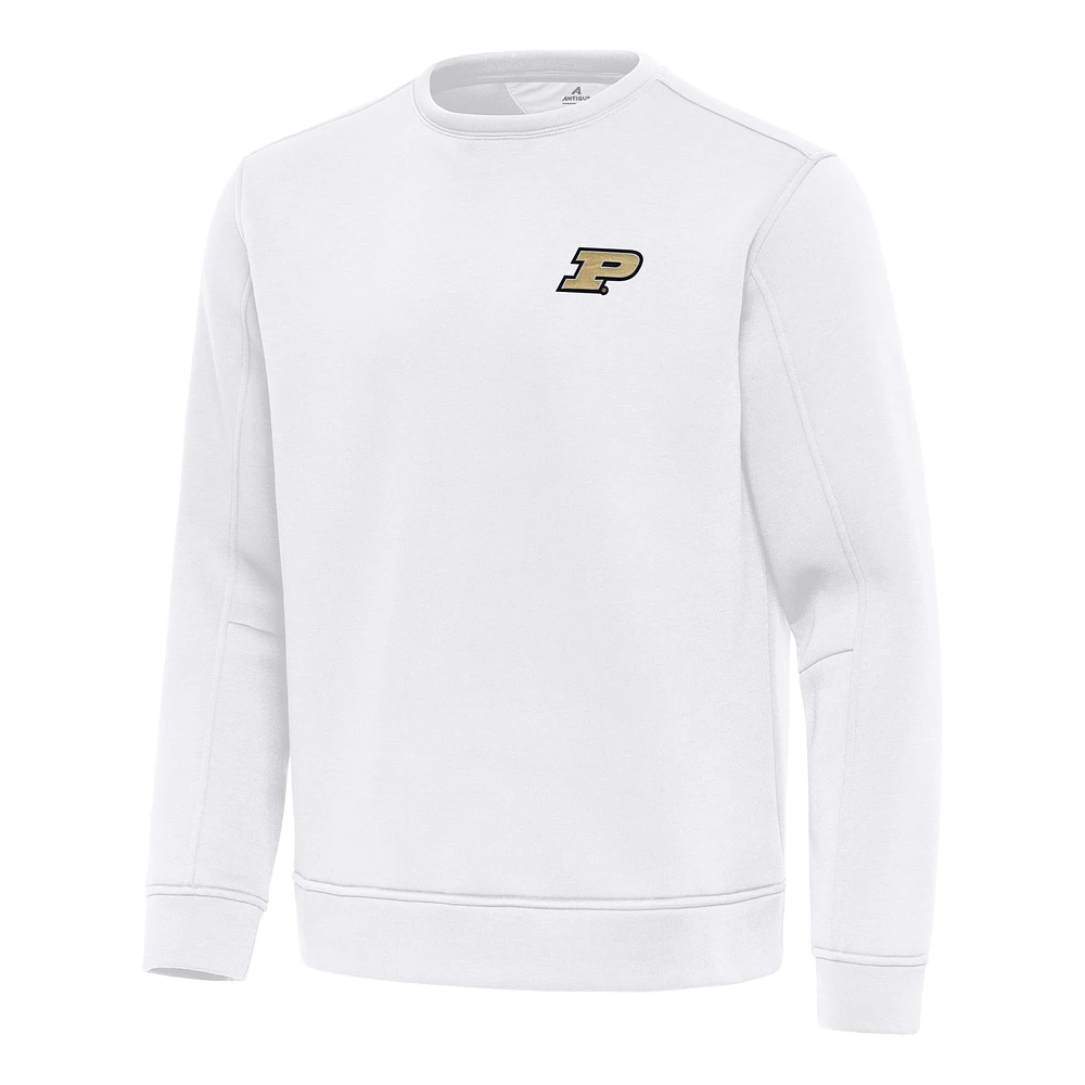 Men's Antigua Purdue Boilermakers Relevant Lightweight Pullover Sweatshirt