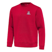 Men's Antigua Red Arizona Wildcats Relevant Lightweight Pullover Sweatshirt