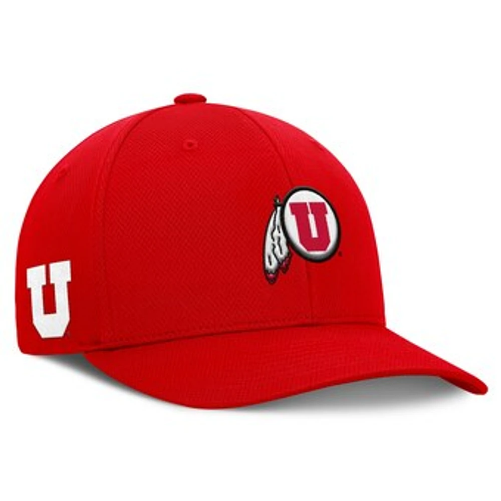 Men's Top of the World  Red Utah Utes Reflex Logo Flex Hat