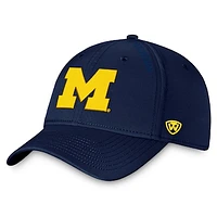 Men's Top of the World Navy Michigan Wolverines Reflex 2.0 Flex Fit Hat