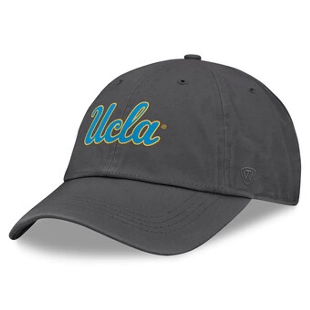 Men's Top of the World Heather Charcoal UCLA Bruins Team Logo Washed Adjustable Hat