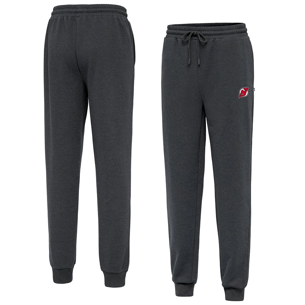Men's Antigua Heather Charcoal New Jersey Devils Idol Jogger Pants
