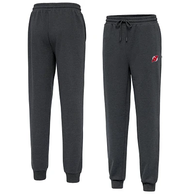 Men's Antigua Heather Charcoal New Jersey Devils Idol Jogger Pants