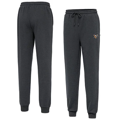 Men's Antigua Heather Charcoal Pittsburgh Penguins Idol Jogger Pants