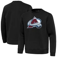 Men's Antigua Black Colorado Avalanche Relevant Lightweight Pullover Sweatshirt