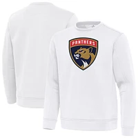 Men's Antigua White Florida Panthers Relevant Lightweight Pullover Sweatshirt