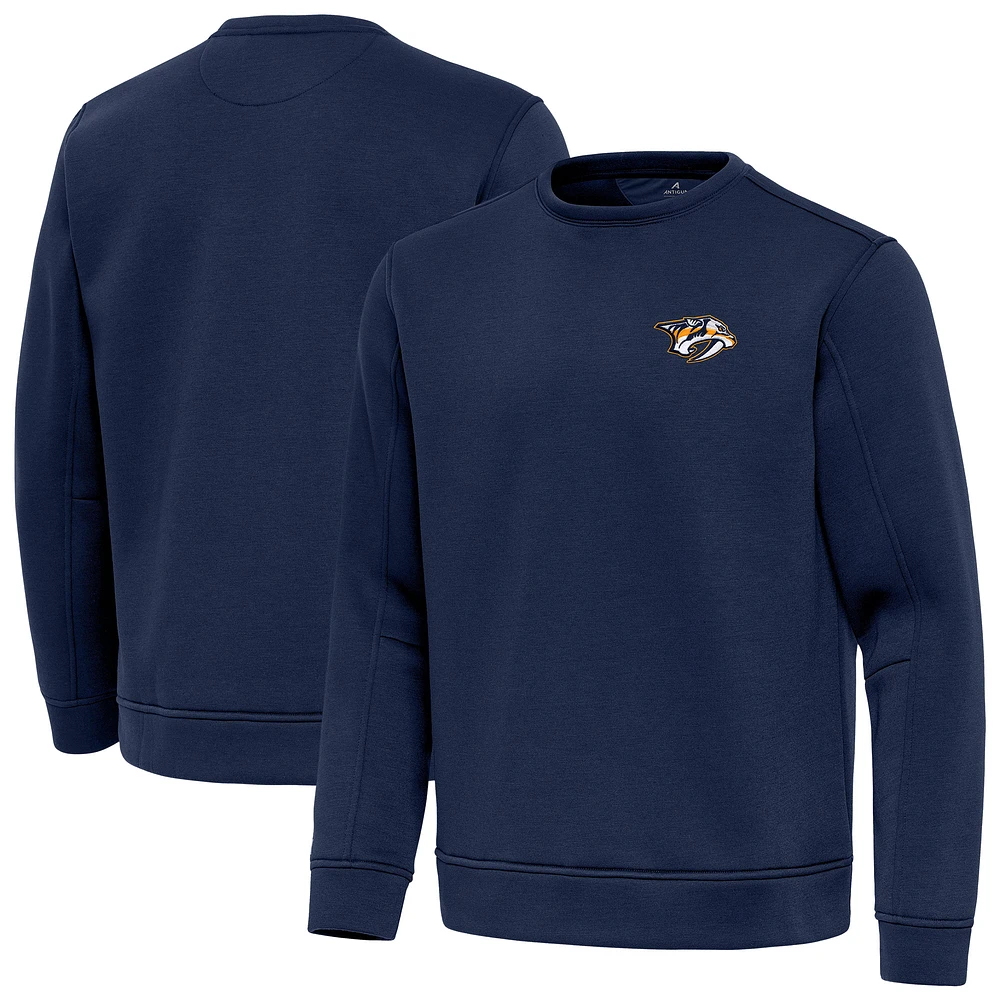 Men's Antigua Navy Nashville Predators Relevant Lightweight Pullover Sweatshirt