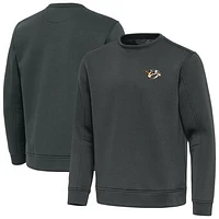 Men's Antigua Pewter Nashville Predators Relevant Lightweight Pullover Sweatshirt