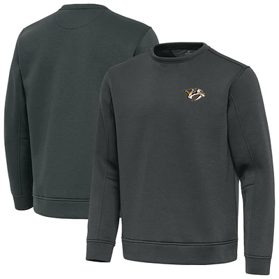 Men's Antigua Pewter Nashville Predators Relevant Lightweight Pullover Sweatshirt