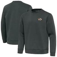 Men's Antigua Pewter Nashville Predators Relevant Lightweight Pullover Sweatshirt