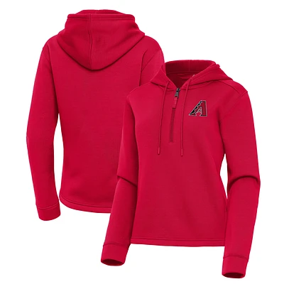 Women's Antigua Arizona Diamondbacks Contemporary Quarter-Zip Hoodie
