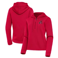 Women's Antigua Arizona Diamondbacks Contemporary Quarter-Zip Hoodie