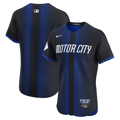 Men's Nike Navy Detroit Tigers City Connect Elite Jersey