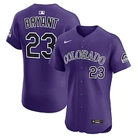 Men's Nike Kris Bryant Purple Colorado Rockies Alternate Elite Player Jersey