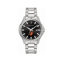 Men's Bulova Baltimore Orioles Stainless Steel Classic Sport Watch