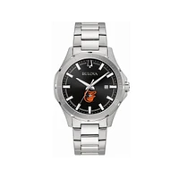 Men's Bulova Baltimore Orioles Stainless Steel Classic Sport Watch